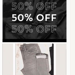 Blank NYC Grey Stretch Jeans stressed Last pr. New